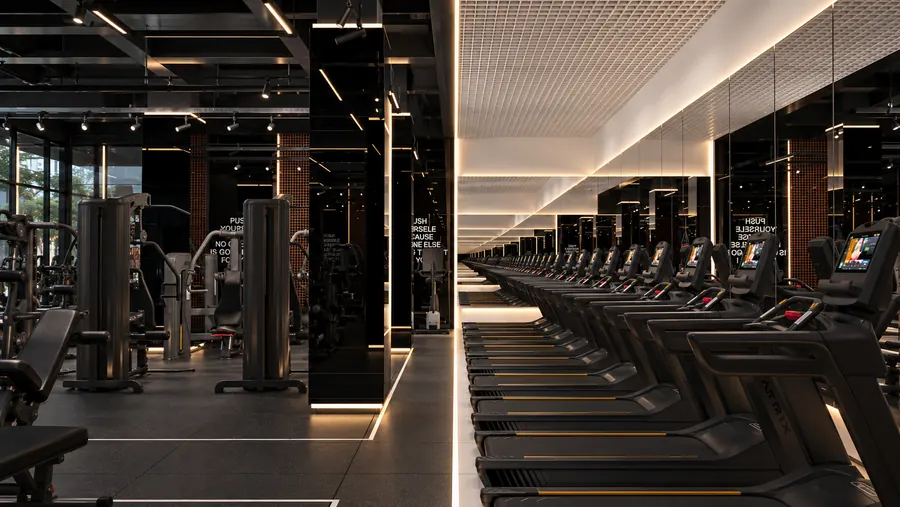 Fitness Salonu – spor salonu ticari alan render