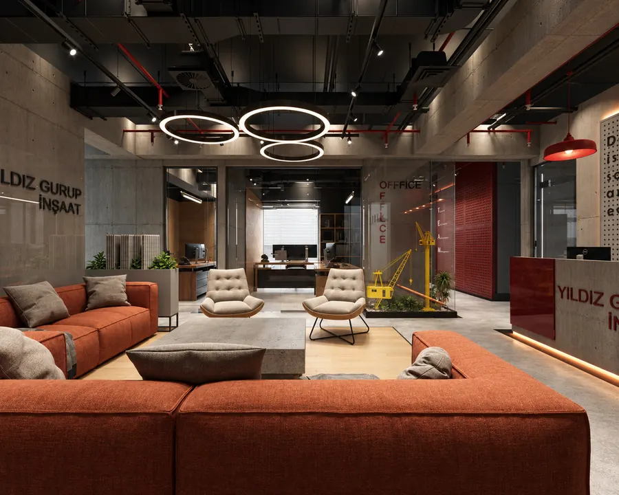 Ofis Lobisi – ofis i̇ç mekân render